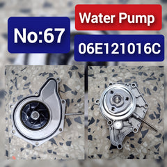 Water Pump 06E121016C 06E121016G 06E121016Q 06E121016QX 06E121018F 06E121018FX For AUDI A4 A5 A6 A7 A8 Q5 Q7 Tag-W-67