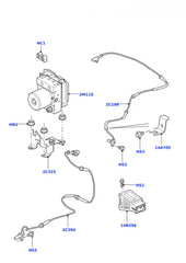 Front ABS Wheel Speed Sensor SSB500102 4H229E731CA Compatible With LAND ROVER DISCOVERY IV (L319) | LR4 & RANGE ROVER III (L322) & RANGE ROVER SPORT I (L320) & RANGE ROVER SPORT II (L494)