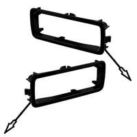 Rear Tow Loop Finisher Surrounds Right & Left Set LR149775 LR149776 Compatible With Land Rover Defender 5 L663