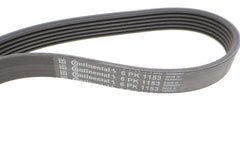 Multi Rib Belt Kit 6PK1153K5 Compatible With BMW 5 (G30, F90), 6 Gran Turismo (G32), 7 (G11, G12), 8 Gran Coupe (G16, F93), X4 (G02, F98), X5 (G05, F95), X5 Van (G05), X7 (G07) (CONTINENTAL)