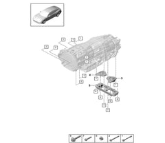 Gear Mount 9A739915103 Compatible With PORSCHE PANAMERA (971)