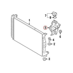 Coolant Bottle 4F0121403M 4F0121403B 4F0121403F 4F0121403Q For AUDI A6 4F Tag-B-31