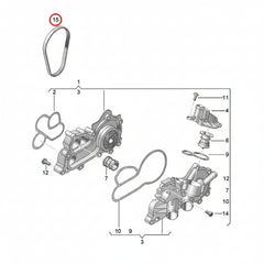 Timing Belt CT1169 04E121605F Compatible With SKODA OCTAVIA III (5E3, NL3, NR3) (CONTINENTAL)
