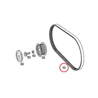 Timing Belt 7PK2035 0019937596 0029934296 1562020919 19937596 Compatible With MERCEDES BENZ CLS (C219) & E-CLASS (W211) & E-CLASS (W212) & GL-CLASS (X164) & M-CLASS (W164) & R-CLASS (W251, V251) & S-CLASS (W221, V221) Tag-BEL-05