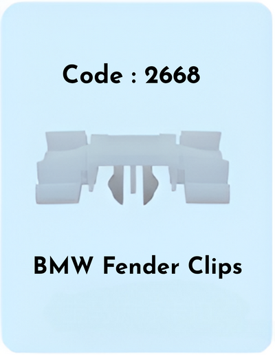 Fender Clips (Set of 10) Code:2668 Compatible With BMW