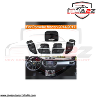 Black Ac Vent Grille Assembly Front-Right 95B819702 & Front-Left 95B819701 & Center-Left 95B819201 & Center-Right 95B819201 & Rear 95B819203B Compatible With Porsche Macan