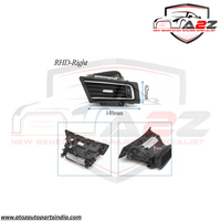 Black Ac Vent Grille Assembly Center 64229115860 & Right 64229115862 & Left 64229115861 Compatible With BMW 7 Series F01 F02 F03 F04