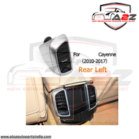 Black Ac Vent Grille Assembly Front-Right 7P5819704D & Front-Left 7P5819703D & Center-Left 7P5819727E & Center-Right 7P5819728E & Rear-Left 7P5819203B & Rear-Right 7P5819204B Compatible With PORCHE CAYENNE