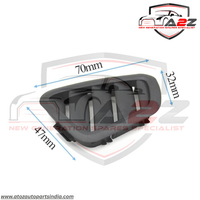 Front Ac Vent Grill Dashboard Left & Right (Set) 25368038028 Compatible With BENZ 253 Brown