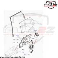 Rear Left Power Window Regulator With Motor LR026718 Compatible with LAND ROVER RANGE ROVER EVOQUE (L538)