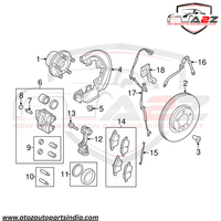 Front Left/Right ABS Wheel Speed Sensor 6G9N2B372AB LR001056 Compatible With LAND ROVER FREELANDER 2 (L359) | LR2
