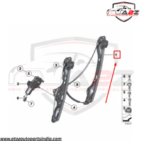 Front Right Power Window Regulator 51332990386 Compatible with BMW X1 (E84)