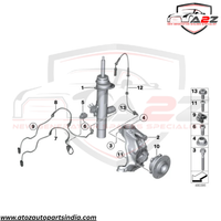 Front Left/Right ABS Wheel Speed Sensor 34526791223 34526884422 34526852907 Compatible With BMW 1 Series F20 F21 & 3 Series F30, F80