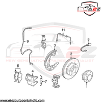 Front Left/Right ABS Wheel Speed Sensor 34356784618 Compatible With BMW Z4 Roadster E89