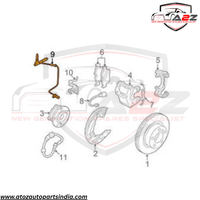 Front Left/Right ABS Wheel Speed Sensor 34526760424 34526785020 34526870075 34526762465 Compatible With BMW 3 Series E90
