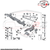 Rear Left/Right ABS Wheel Speed Sensor 34526773020 34526793820 34526851501 Compatible With MINI R56