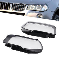 Headlight Glass Set Compatible With BMW X3 (E83) (2003-2010)