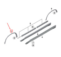 Front Left Wheel Arch (EYEBROW) 51772990165 Compatible With BMW X1 E84-2013-2015 Tag-EY-13
