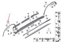 Front Right Wheel Arch (EYEBROW) 51777332338 Compatible With BMW X1 F48 2016-2022 Tag-EY-22