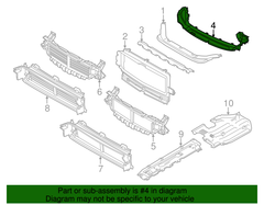 Air Duct Lower Seal 31455212 Compatible With VOLVO XC60 (2018-2025)