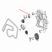 Belt Idler Pulley 6512000770 6512000670 6512001870 Compatible with MERCEDES-BENZ Tag no : 11