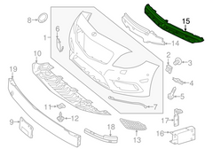 Front Bumper Bracket 1178850065 Compatible with MERCEDES-BENZ CLA-Class W117 (2014-2016) Tag No.501