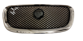 Front Black Mesh Chromed Frame C2Z13175 Compatible With Jaguar  XF I (X250)  XF II (X260) Tag No.13