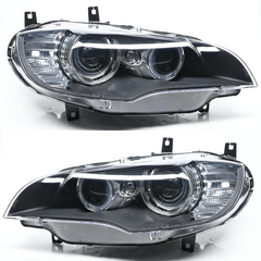 Complete Head Light Set Left 63117288991 & Right 63117288992 Compatible With BMW E70
