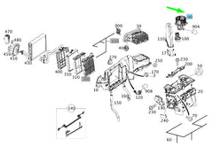 AC Heater Blower Motor 2128200808/A2128200808 Compatible with MERCEDES-BENZ C-CLASS (W204) & E-CLASS (W212) & CLS (C218) Tag-BM-03
