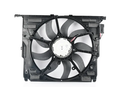 Engine Radiator Cooling Fan Assembly 17427599494 17427647652 17428509742 Compatible With BMW 5 Series (F10) & 5 Gran Turismo (F07) & 7 Series (F01, F02, F03, F04)