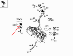 Fuel Pump 2124700194 2124701094 A2124700194 A2124701094 Compatible With MERCEDES-BENZ CLS (C218) & E-CLASS (W212) No :- 15