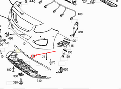 Front Bumper Chrome 2468852321 & 2468852121 Compatible With MERCEDES-BENZ B-CLASS Sports Tourer (W246, W242) 2015-2018 Tag No.147