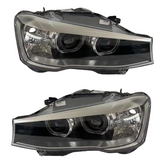 Complete Headlight Assy Left 63117401131 & Right 63117401132 (Without Blaster) Compatible With BMW X3 F25 (2014-2018) Tag No.72