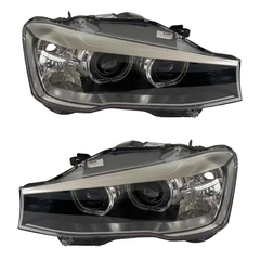 Complete Headlight Assy Left 63117401131 & Right 63117401132 (Without Blaster) Compatible With BMW X3 F25 (2014-2018) Tag No.72