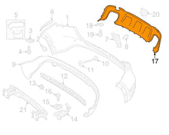 Rear Bumper Chrome 1568850925 Compatible With MERCEDES BENZ GLA-CLASS W156 2015-2018