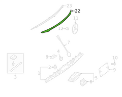 Rear Trunk Chrome 2137570000 Compatible With MERCEDES BENZ E-CLASS W213 2017-2020 Tag No.146