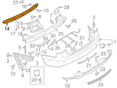 Rear Bumper Center Bracket Holder 4G5807458 Compatible With AUDI A6 4G No:- 64