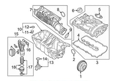 Belt Pulley VD1156 11238602800 Compatible With MINI MINI (F56) | MINI / COOPER, MINI CLUBMAN (F54), MINI Convertible (F57) | MINI / COOPER, MINI COUNTRYMAN (F60) (CONTINENTAL)