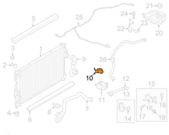 Water Control Valves 31370948 BM5Z8C605A BM5Z8C605BD BM5Z8C605C Compatible With VOLVO S60/V40 Tag No.131