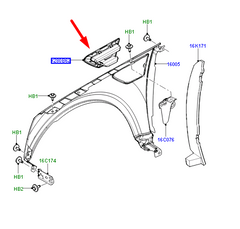 Fender Chrome Set Right LR001658 & Left LR001660 Compatible With Land Rover 2/ Free Lander 2 - L359 (2009-2015) Tag No.16