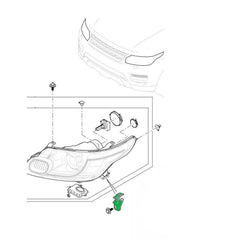 Headlight Bracket Right LR054698 & Left LR054699 Compatible With Land Rover Range Rover Sport - L494 (2014-2017) Tag No.3203