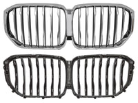Kidney Grill 51137454887 Silver Chrome Compatible With BMW X5 G05 Tag 66