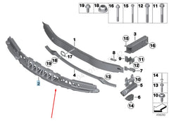 Front Bumper Foam 51117255364 Compatible With BMW 3 Series F30 (2012-2015)
