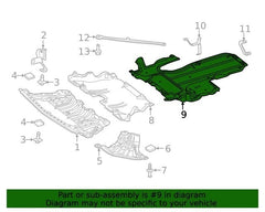 Engine Sheild A2135246600 Compatible With Mercedes Benz E-Class (W213) Tag No.13