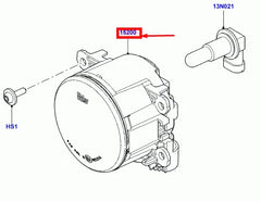 Fog Lamp LR001587 Compatible With Land Rover Range Rover Vogue - L322 (2009-2012) Tag No.4