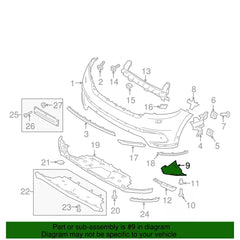 Air Duct Cooling Vents Right LR093524 & Left LR093525 Compatible With Land Rover Range Rover Velar - L560 (2017-2024)