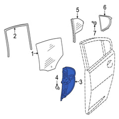Rear Right Power Window Regulator With Motor C2Z26991 Compatible with JAGUAR XF I (X250)
