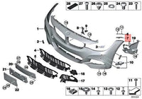 Front Bumper Bracket Left 51117293803 & Right 51117293804 Compatible With 3 Series GT (F34) (2014-2019) Tag No.1561