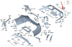 Rear Bumper Chrome 2068856203 Compatible With Mercedes-Benz C-CLASS W206 (2022-2025) Tag No.272