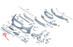 Front Bumper Chrome 2068852401 Compatible With MERCEDES BENZ C-CLASS W206 2021-2024 Tag No.145